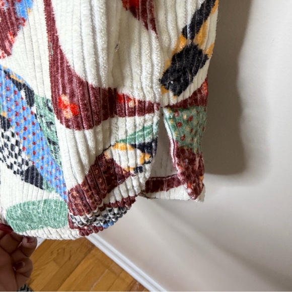 BDG Urban Outfitters Serena Patchwork Corduroy Shacket Jacket Size Small Petite - Picture 9 of 13